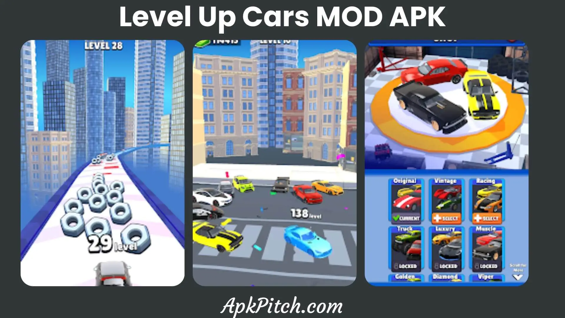 Level Up Cars MOD APK Unlimited Money